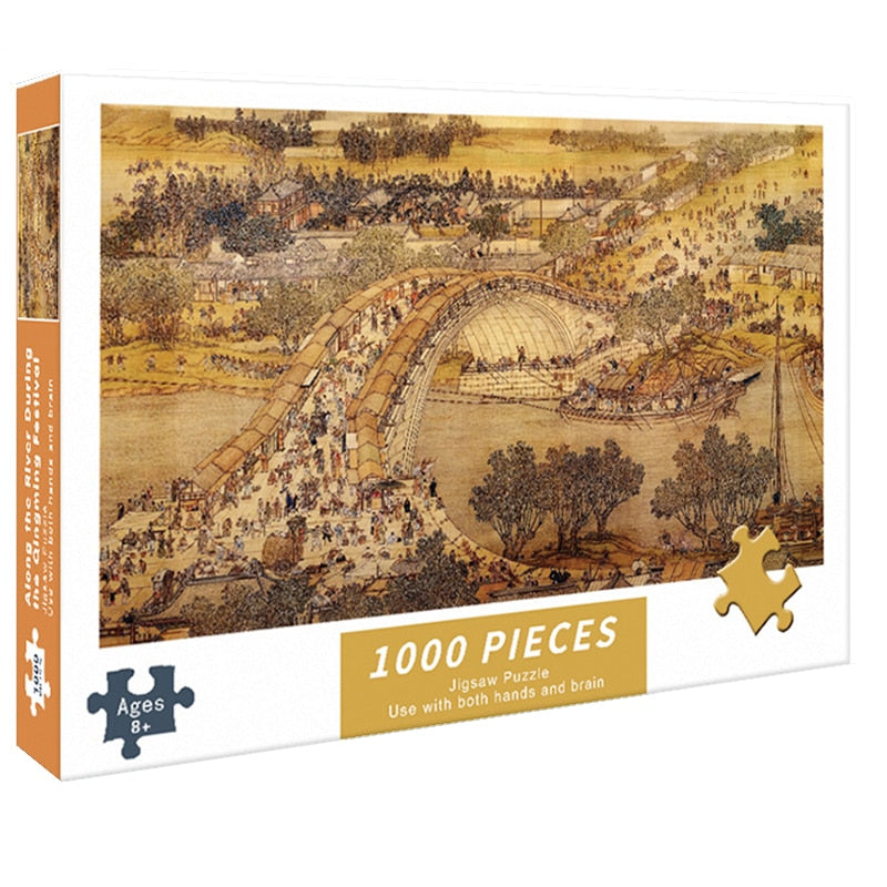 Puzzle 1000 Teile für Erwachsene, entlang dem Fluss / Minikauf.ch