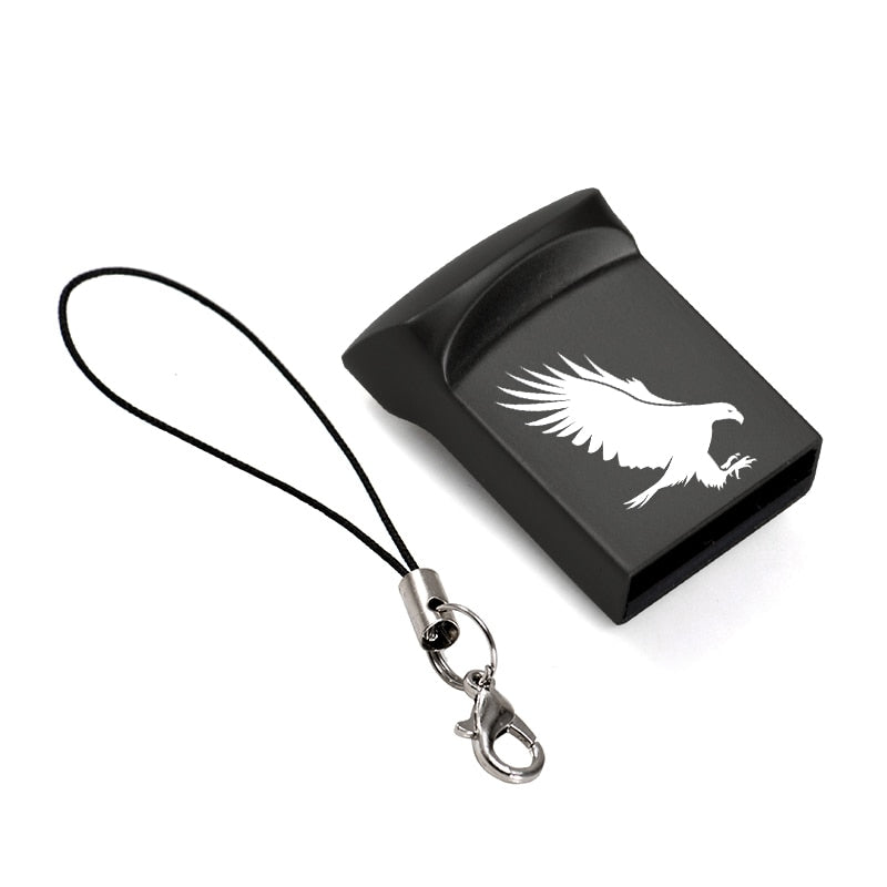 USB-Sticks mit personalisiertem Logo, schwarzer Adler / Minikauf.ch