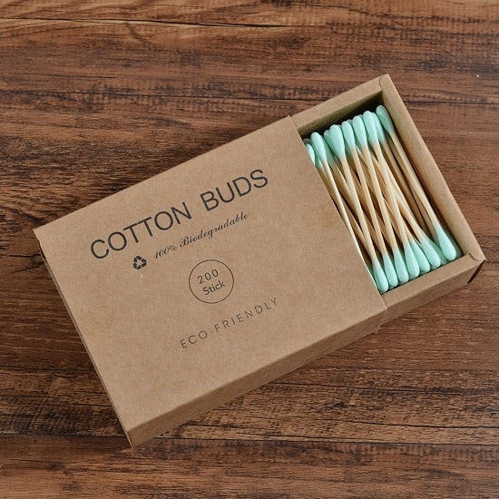 Bamboo Cotton Buds, 200 pieces