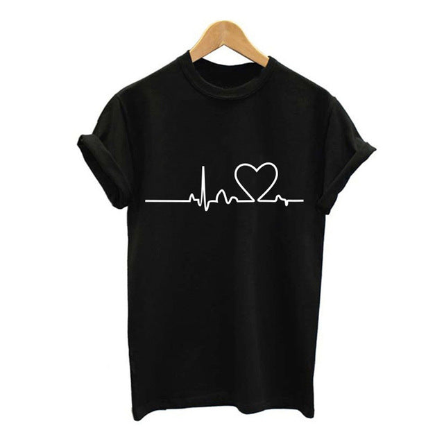 Einhorn, Herz und Friends T-Shirts, Herz schwarz / Minikauf.ch