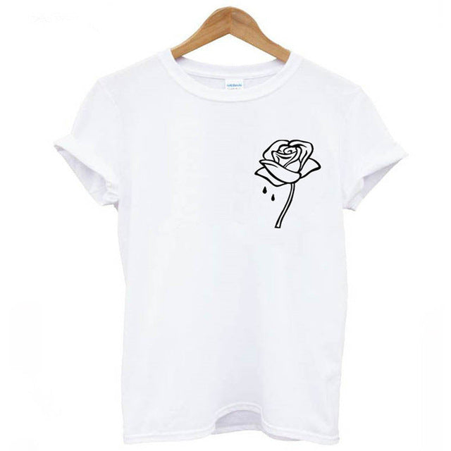 Einhorn, Herz und Friends T-Shirts, Rose weiss / Minikauf.ch