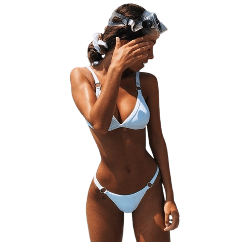 String Bikini, weiss / Minikauf.ch