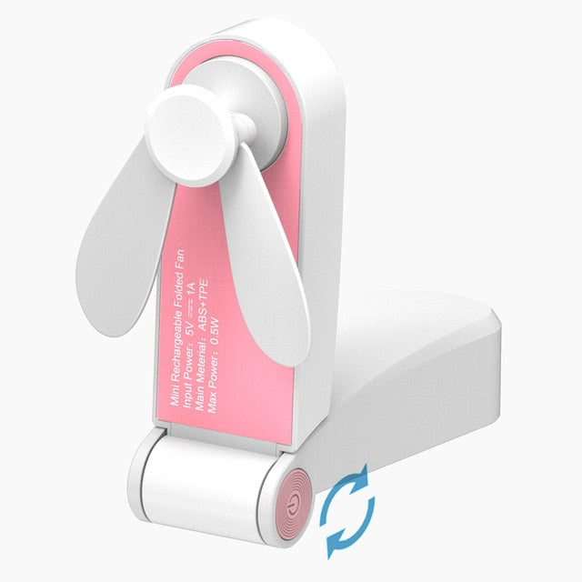 USB Mini-Taschenventilator, pink - Minikauf.ch