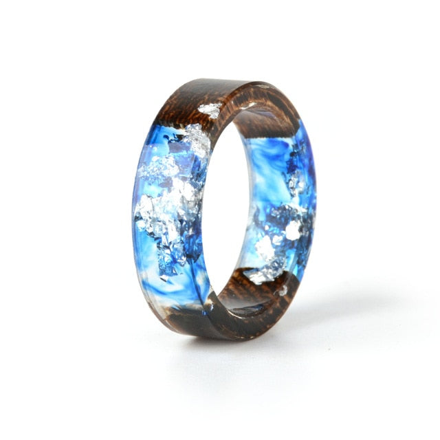 Transparent Wood-Resin Ring